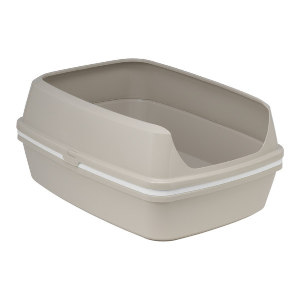 Moderna Lift to Sift -Open Cat Litter Box (Grey+White)[Size - XL ...